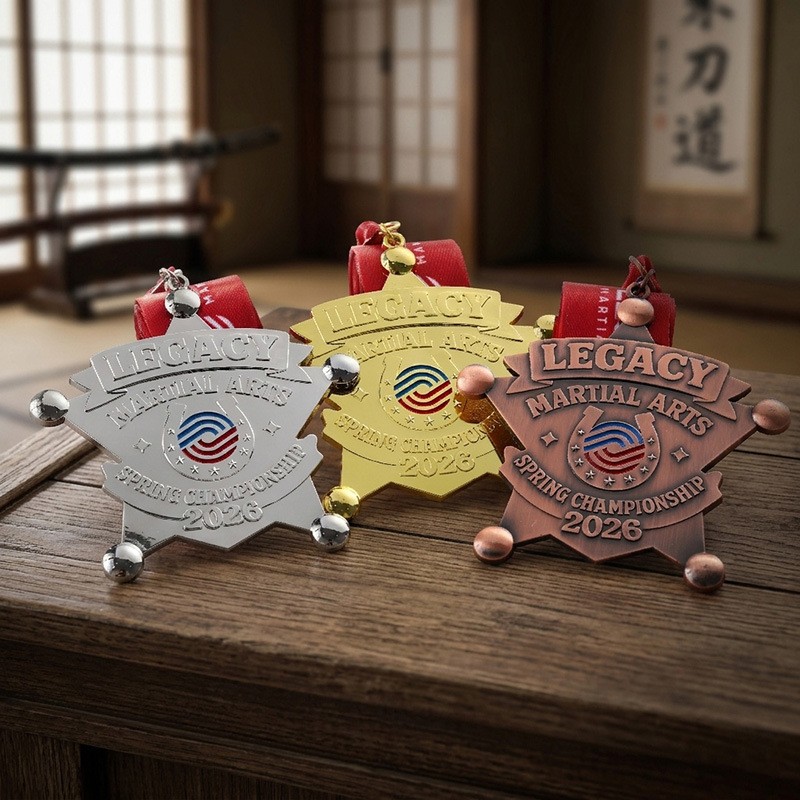 Pingat Sukan Die-Cut Tersuai