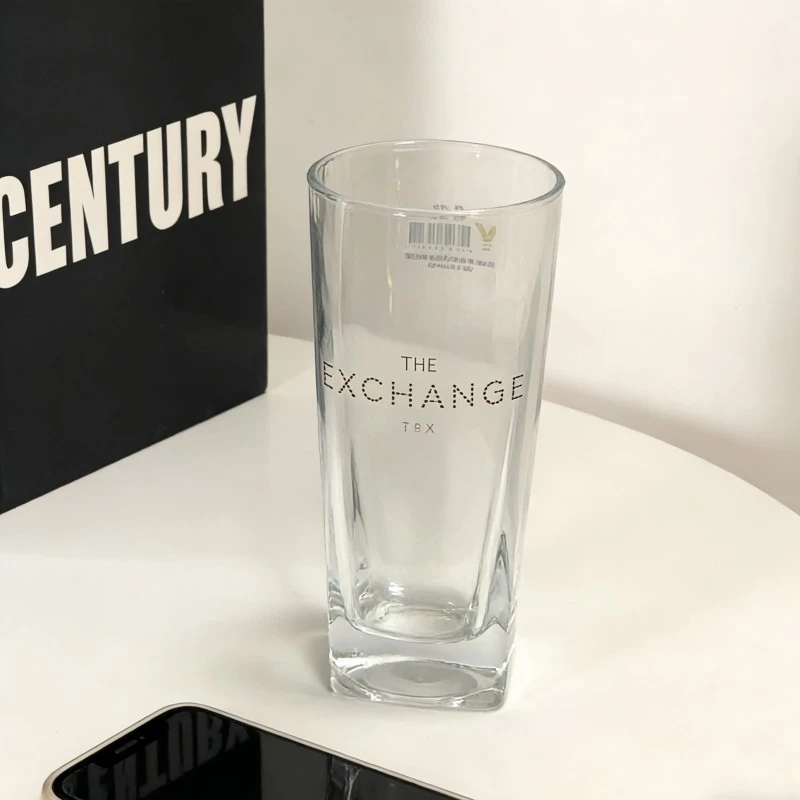 Square Highball Borosilicate Glass Tumblers