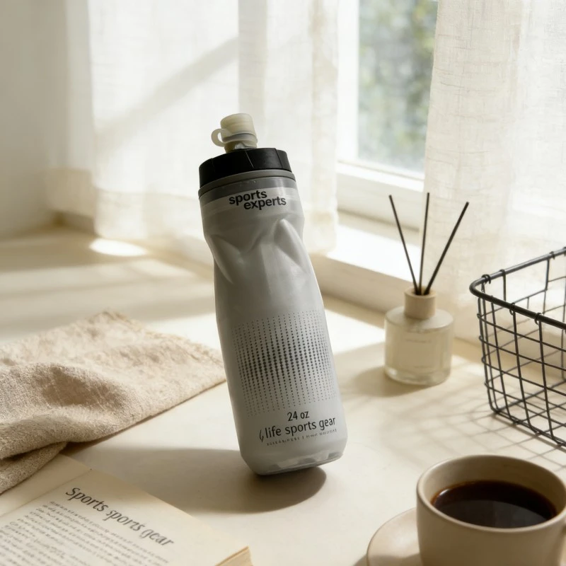 Double Layer Plastic Sports Water Bottles