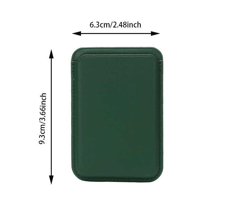 MagSafe Compatible PU Leather Magnetic Card Holder