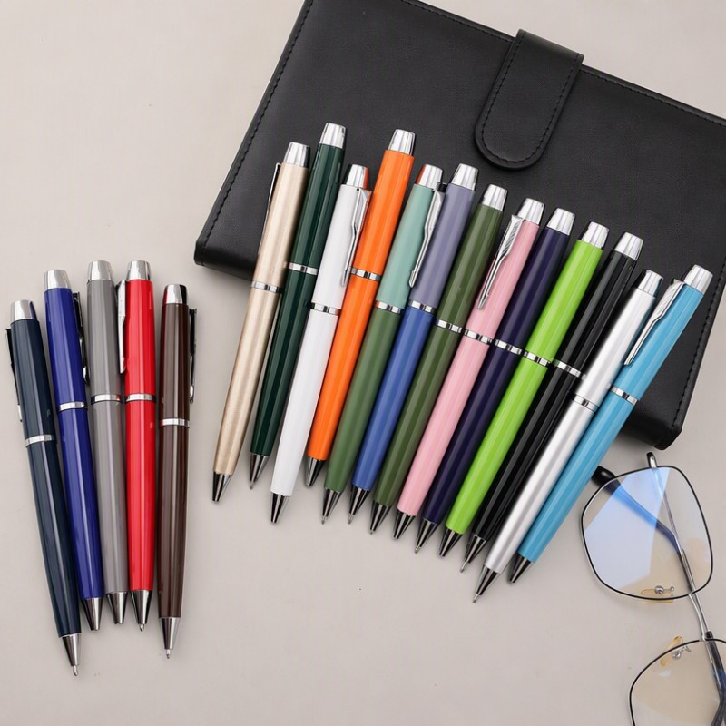 Pen Hadiah Pejabat Perniagaan Logo Tersuai Logam Klik