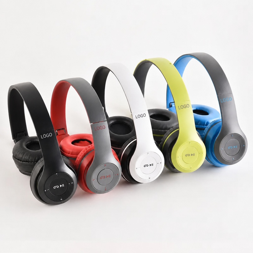 Fon Kepala Atas Telinga Bluetooth Wayarles P47