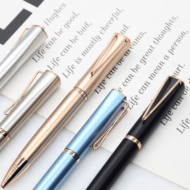 Pen Hadiah Perniagaan Logo Tersuai Twist Metal